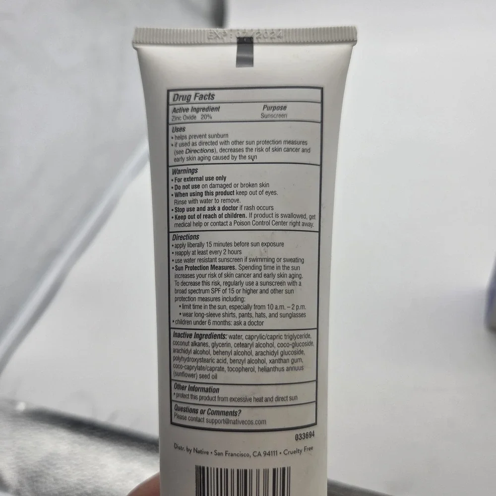 Native sunscreen fragrance